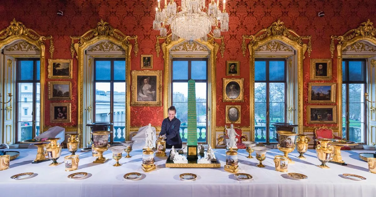 Spectacular dinner set used by Duke of Wellington to celebrate his