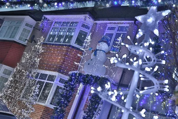 This Croydon street with incredible lights must love Christmas more than any other